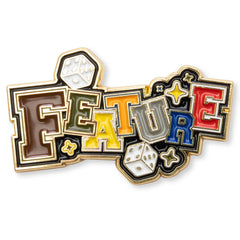 Collegiate Dice Pin Multi