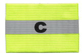 Kwik Goal Reflective Captain Arm Band Hi Vis Yellow Youth