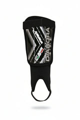 Diadora Forza Soft Shell Soccer Shin Guard Black Write