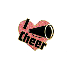 I Cheer Heart Pin