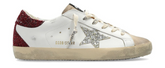 Golden Goose Super Star White Bordeaux Silver (W)
