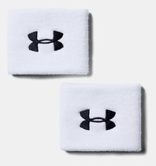 Under Armour Mens 3 Performance Wristband White