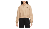 Sportswear Club Fleece Oversized Cropped Pullover Hoodie WMNS"Brown" FB8258 200