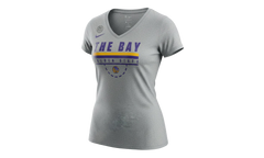 NBA Golden State Warriors The Bay V-Neck WMNS"Gray" 934610 063