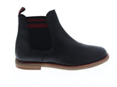 Ben Sherman Birk Chelsea BNM00055 Mens Black Leather Mid-Calf Slip On Boots