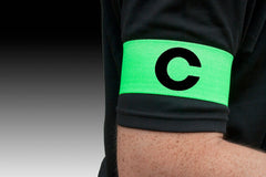 Kwik Goal Captain C Arm Band Hi Vis Green