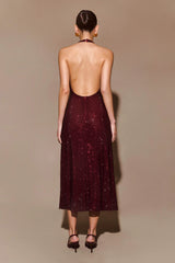 Selina | Sparkle Halter Dress