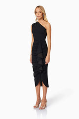Jade Midi Dress - Black