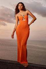 Luna Midi Dress - Orange