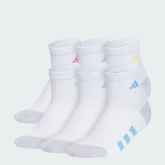 Athletic Cushioned 6 Pack Quarter Socks Kids