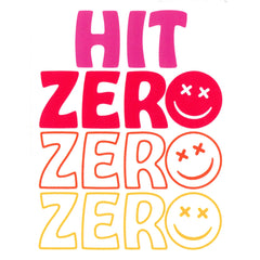 Hit Zero Smiley Sticker