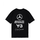 Y-3 x Mercedes-AMG PETRONAS F1 Team Logo Stack Short Sleeve Tee