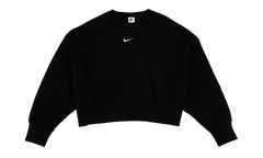 NSW Phoenix Fleece Oversized Crew Sweatshirt WMNS"Black/ Sail" DQ5761 010