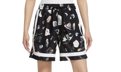 FLY CROSSOVER PRINTED BASKETBALL SHORTS REFLECTIVE WMNS"Black" DR2966 011