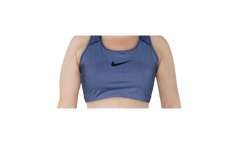 Swoosh Medium Support Non-Padded Sports Bra"Blue Lapis - Plus" BQ0973 457