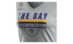 NBA Golden State Warriors The Bay V-Neck WMNS"Gray" 934610 063