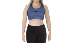 Swoosh Medium Support Non-Padded Sports Bra"Blue Lapis - Plus" BQ0973 457