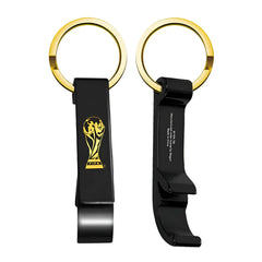 FIFA World Cup 2022 Qatar 2D Trophy Keychain with Bottle Opener Black