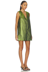 Fountain Metallic Mini Dress