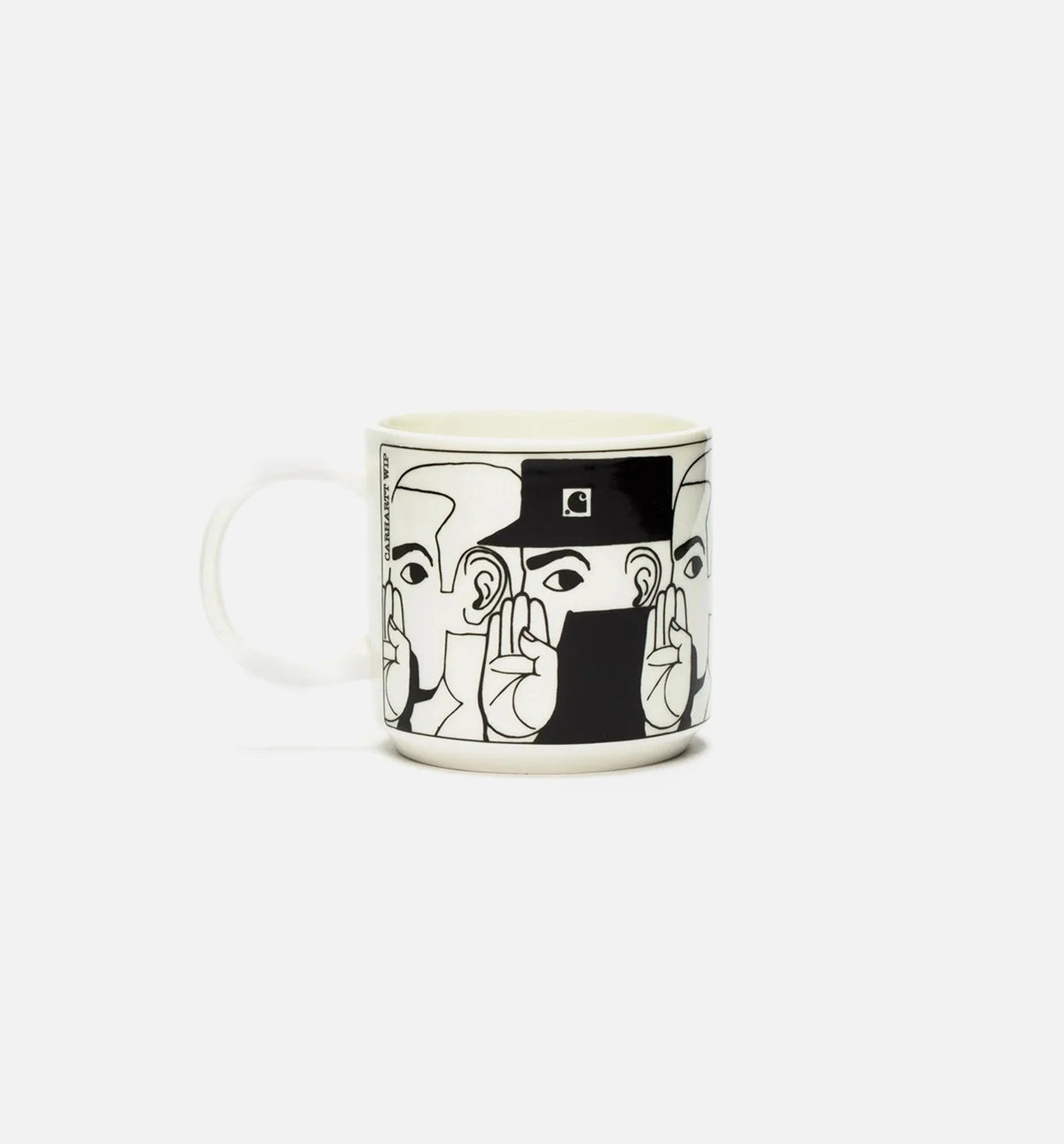 Whisper Mug White Black