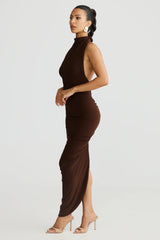 Chloe Dress - Espresso Brown