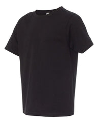 Next Level Youth Cotton Crew T Shirt Black