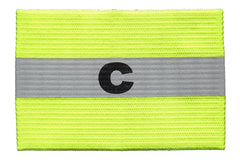 Kwik Goal Reflective Captain Arm Band Hi Vis Yellow Youth
