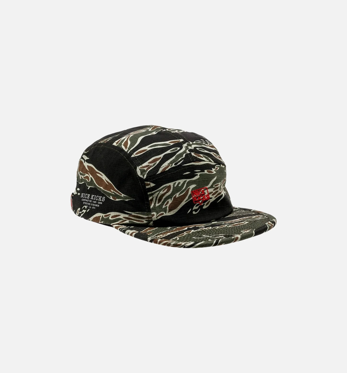 Nice Kicks Premium Mens Adjustable Hat Camo Black Red