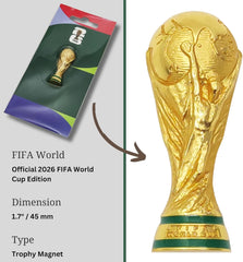 FIFA World Cup 2026 25D Trophy Magnet 2Inch