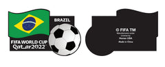 World Cup Qatar 2022 Country Flag Magnet Brazil