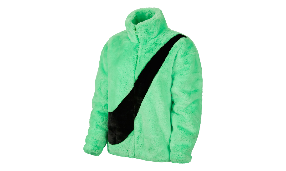 Sportswear Faux Fur Jacket WMNS"Green/ Black" CU6558 328