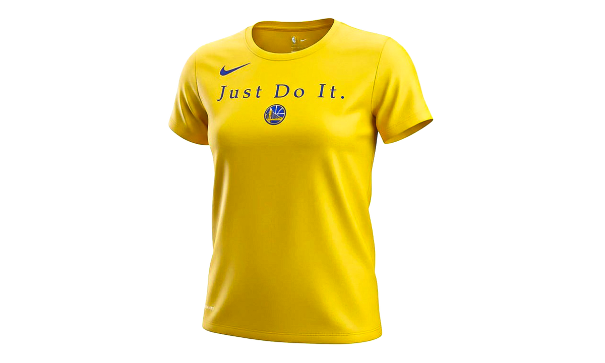 NBA Golden State Warriors Just Do It T-Shirt WMNS"Yellow" AQ6037 728