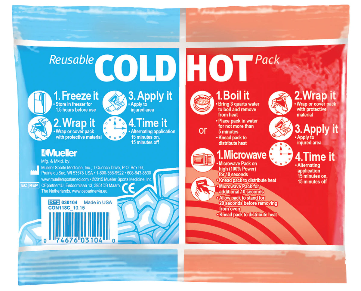 Mueller Reusable Cold Hot Pack 475x6 Small EA