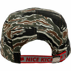 Nice Kicks Premium Mens Adjustable Hat Camo Black Red