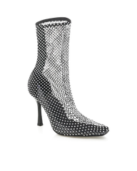 Bindi Heels - Black Satin Diamante