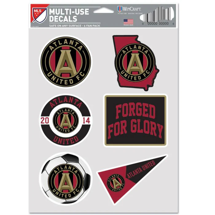 WinCraft Atlanta United Multi Use 6 Fan Pack Black Red