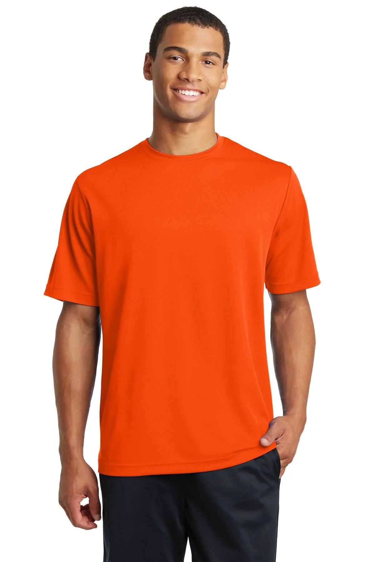 Sport Tek PosiCharge RacerMesh Tee ST340 Neon Orange