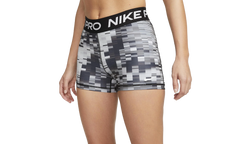 MID-RISE 3" PRINTED TRAINING SHORTS WMNS"Black" DX0046 010