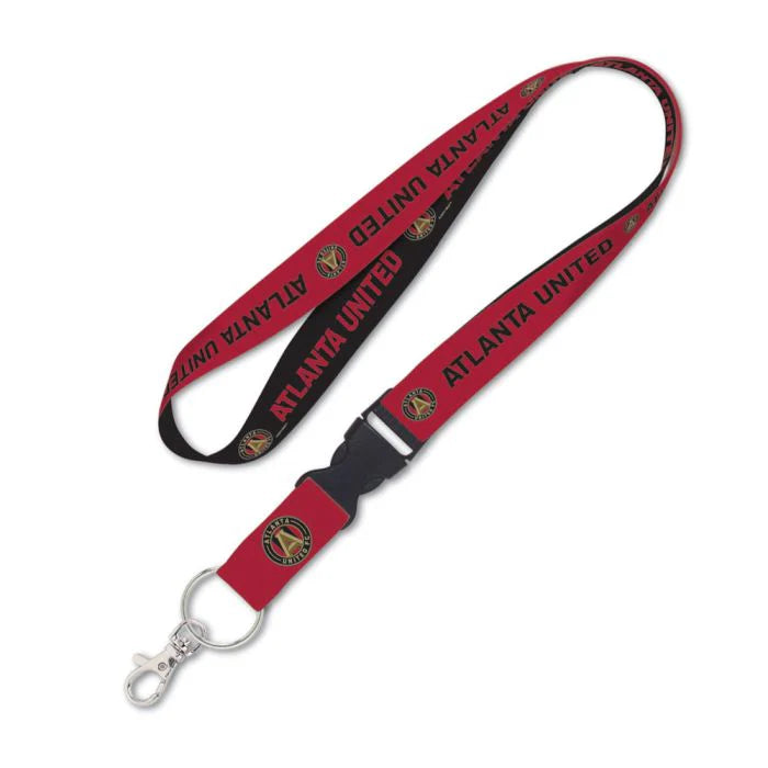 Wincraft Atlanta United Lanyard w Detachable Buckle Red Black