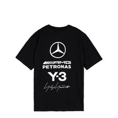 Y-3 x Mercedes-AMG PETRONAS F1 Team Logo Stack Short Sleeve Tee