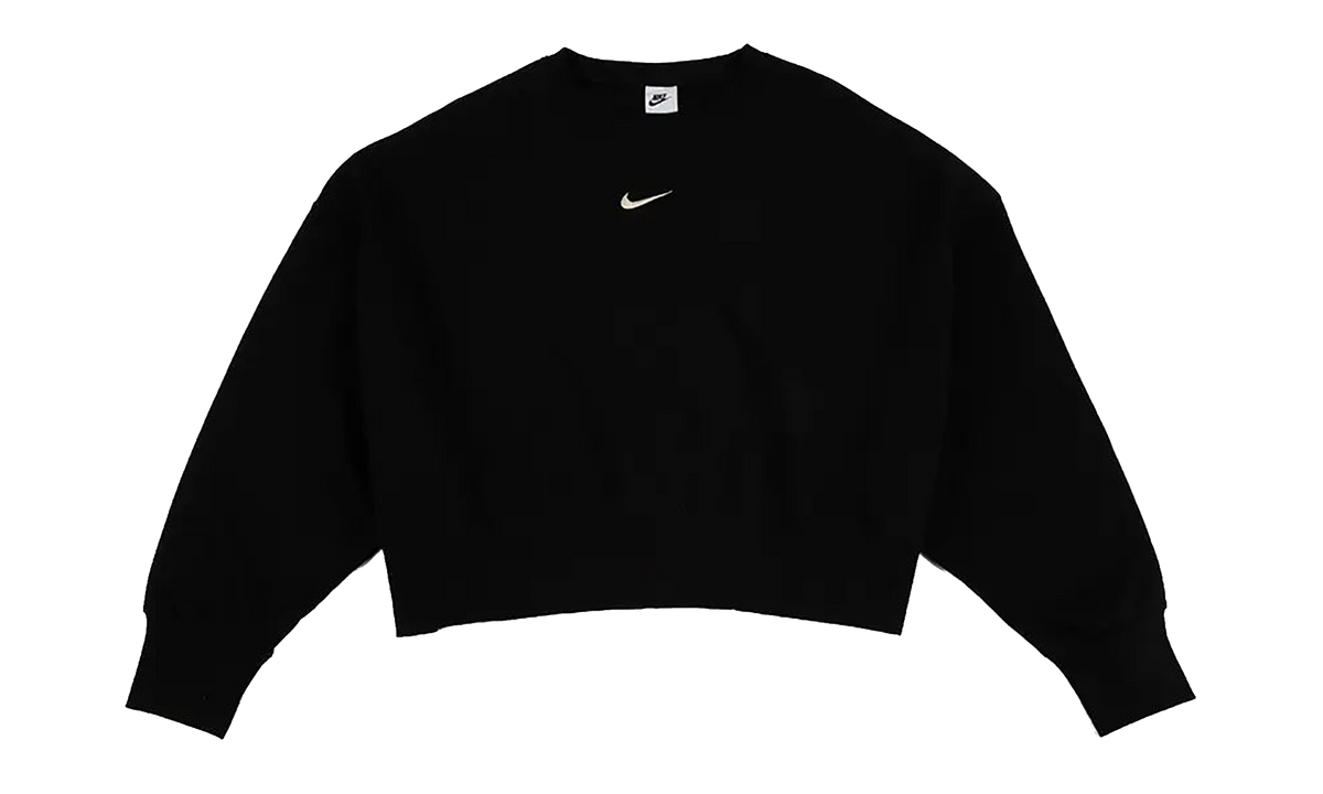 NSW Phoenix Fleece Oversized Crew Sweatshirt WMNS"Black/ Sail" DQ5761 010