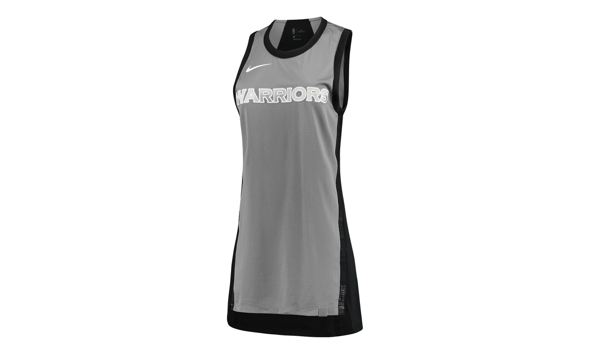 NBA Golden State Warriors Spring Jersey Long Tank Top WMNS"Gray/Black" 920485 036