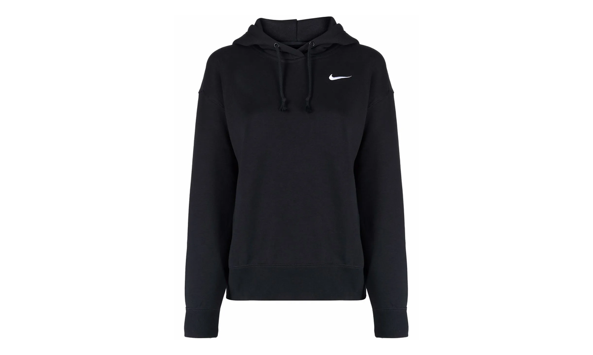 Sportswear Fleece Oversized Fit Hoodie WMNS"Black/ White" CZ2590 010