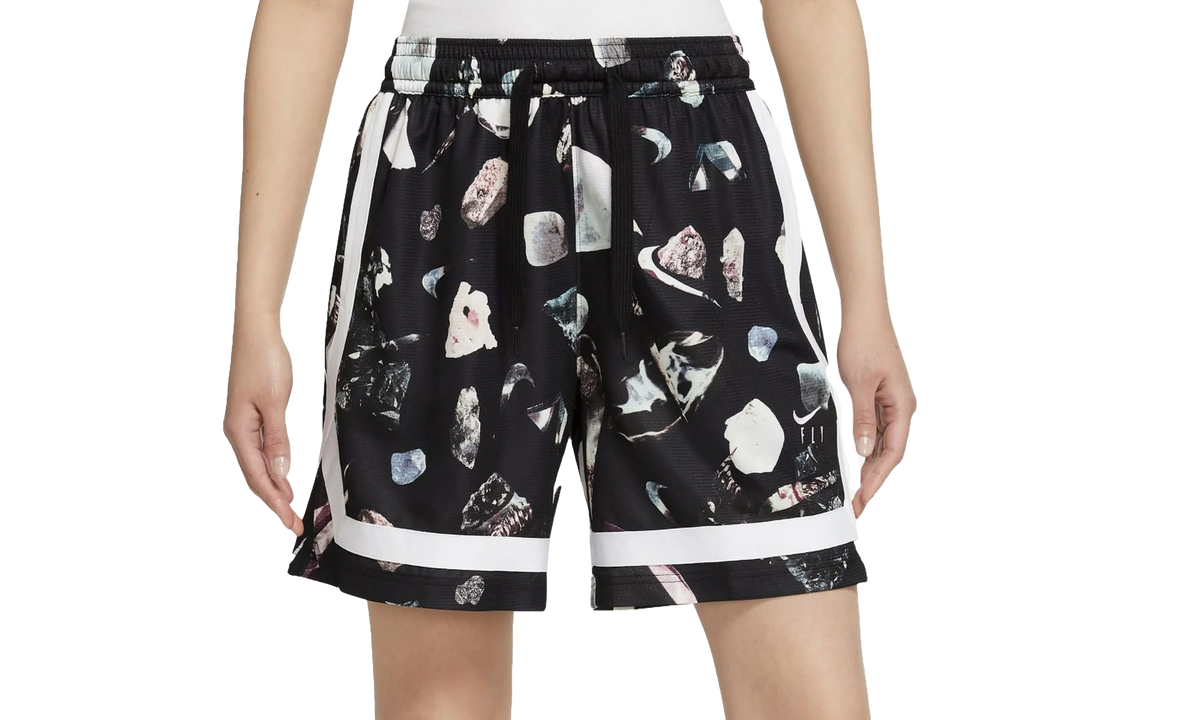 FLY CROSSOVER PRINTED BASKETBALL SHORTS REFLECTIVE WMNS"Black" DR2966 011