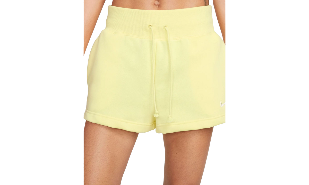 PHOENIX FLEECE HIGH-RISE SHORTS WMNS"Lemon" FD1409 706