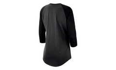 NBA GS Warriors Wordmark 3/4‑Sleeve Raglan WMNS"Charcoal Black" AQ6085 060