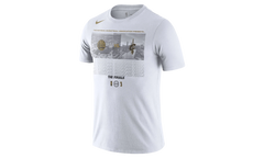 NBA GSW vs. Clev Cavaliers 2018 NBA Finals Bound Dueling Team Matchup T-Shirt WMNS"White" GSW CLEV FINALS2018