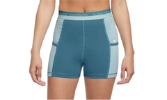 PRO HIGH-WAISTED 3" TRAINING SHORTS WITH POCKETS WMNS"Aqua/White" DX0059 440
